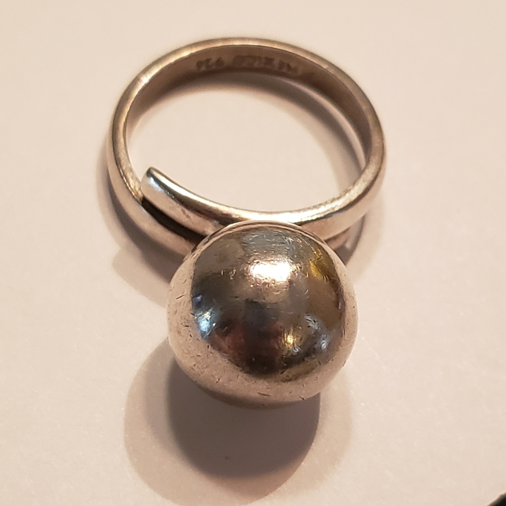 Fantastic Silver Chime Ball Ring Vintage  BEAUTY - Picture 7 of 12